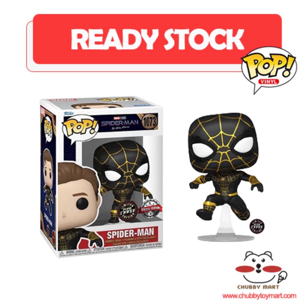 Ready Stock】Funko Pop! Spider-Man No Way Home - Spider-Man #1073 Glow CHASE  Special Edition 100% Genuine | Shopee Malaysia