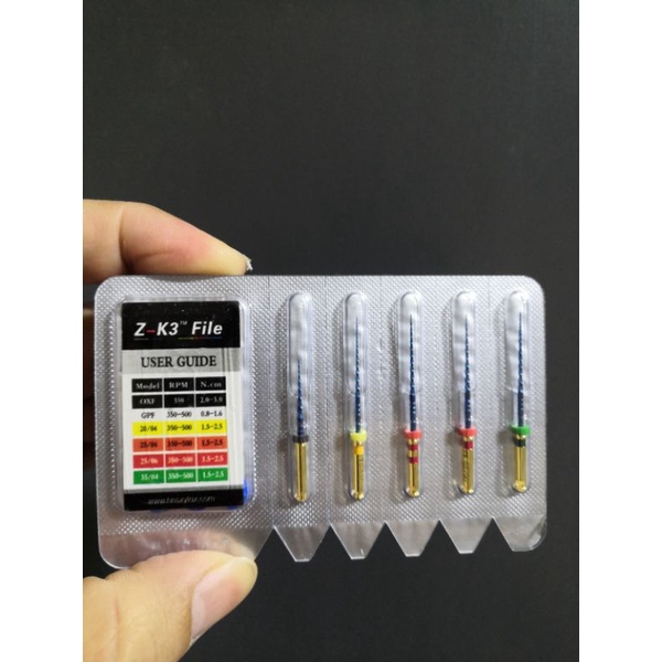 K3 Nikel Titanium Rotary Endo files set 21mm or 25mm Shopee Malaysia