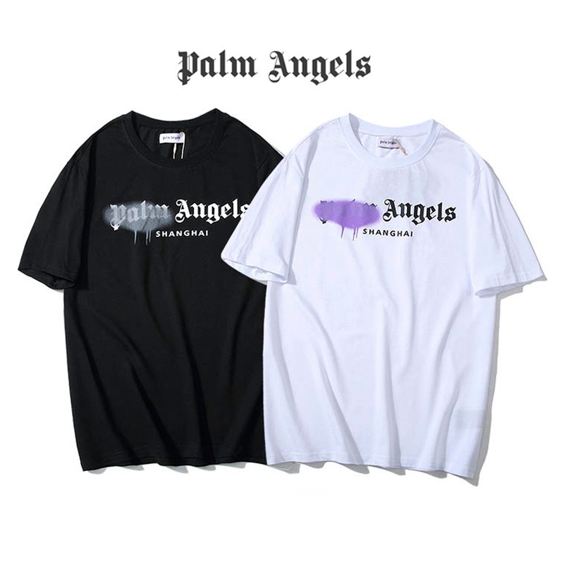 palm angels sprayed logo t shirt