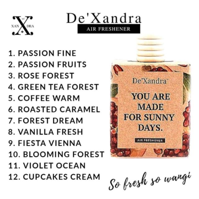 Buy De Xandra Perfume Car 12 Perisa Dexandra 100 Original Hq Seetracker Malaysia