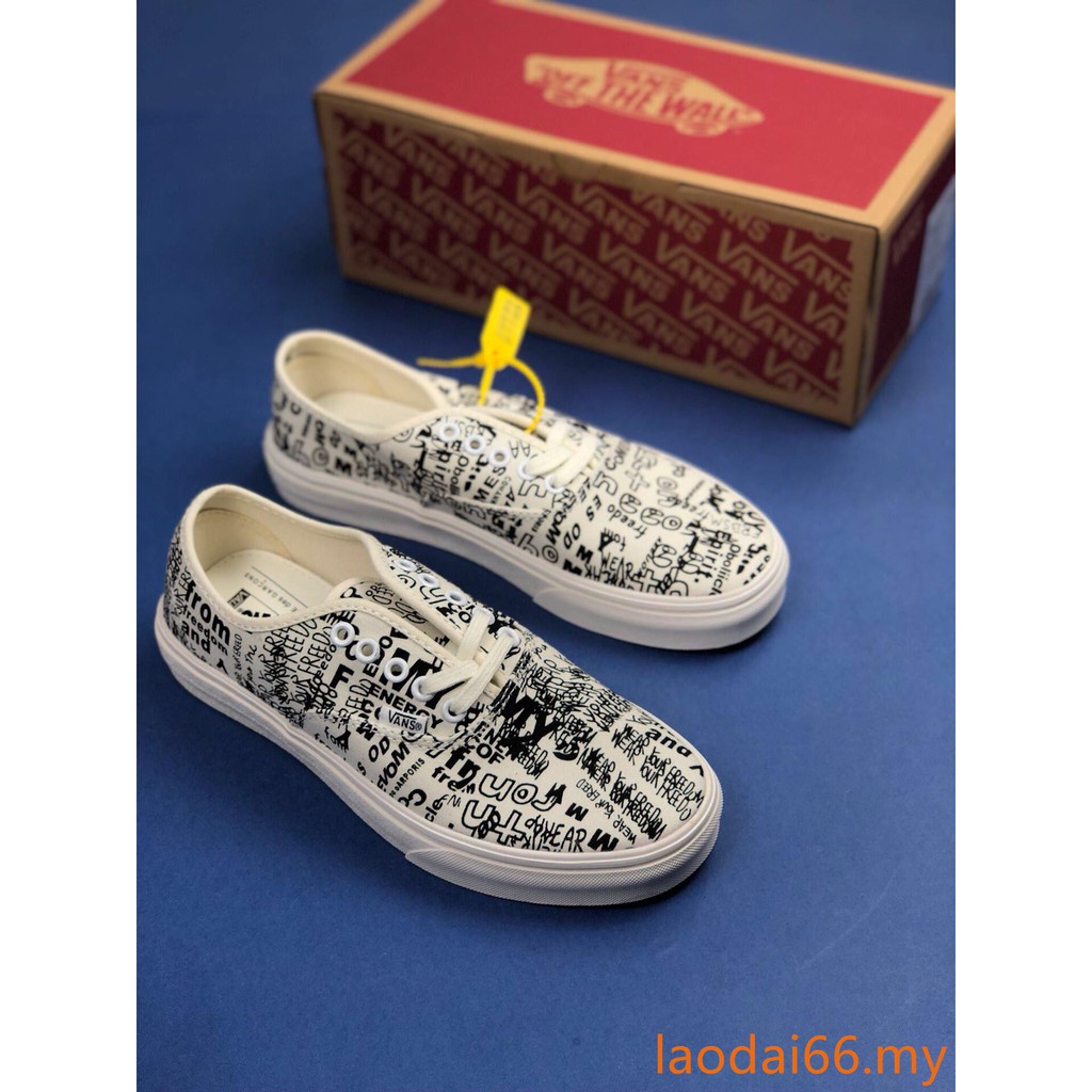 cdg vans graffiti