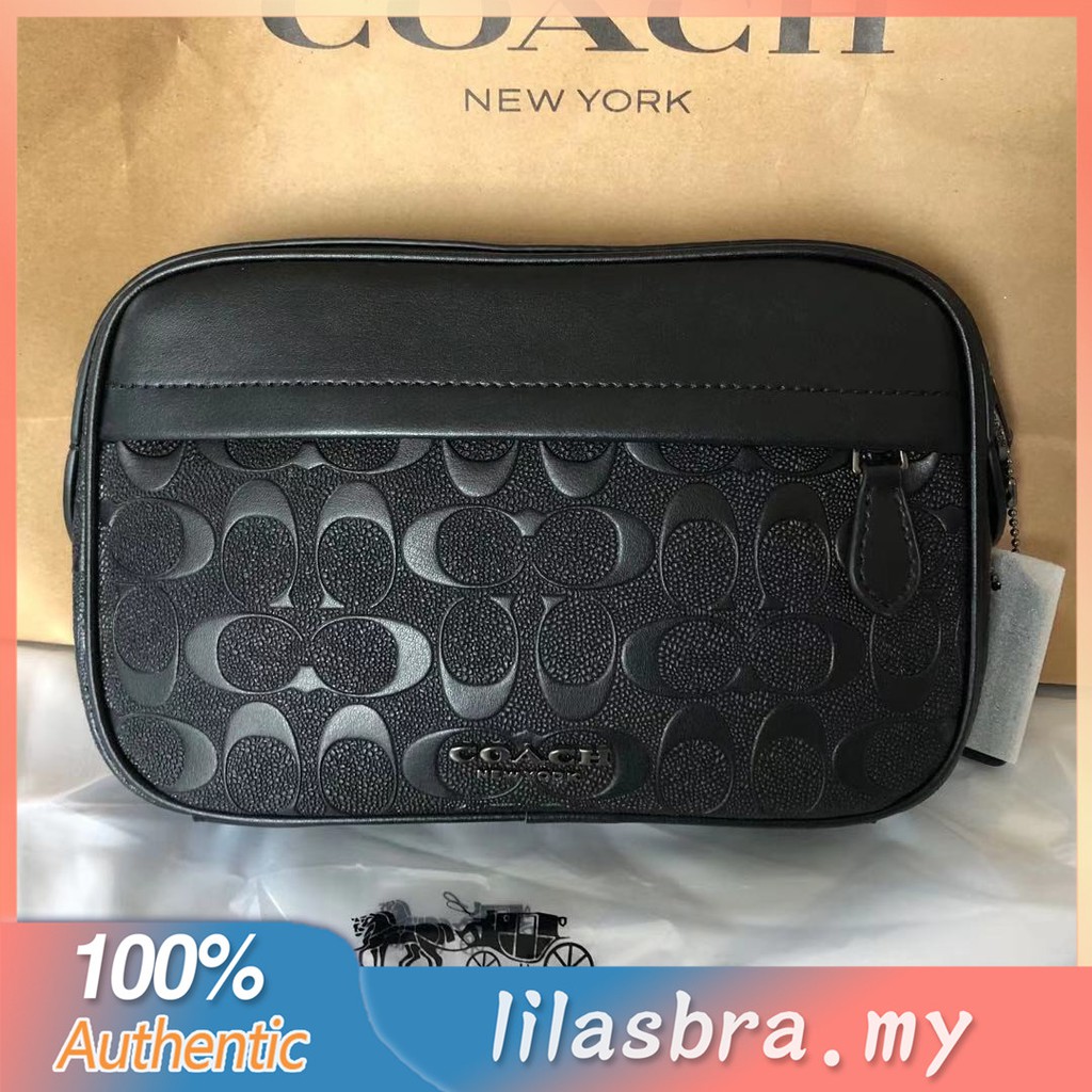 Coach AUTHENTIC 50713 stylish wild men'sbag crossbody bag camera bag  phonebag | Shopee Malaysia