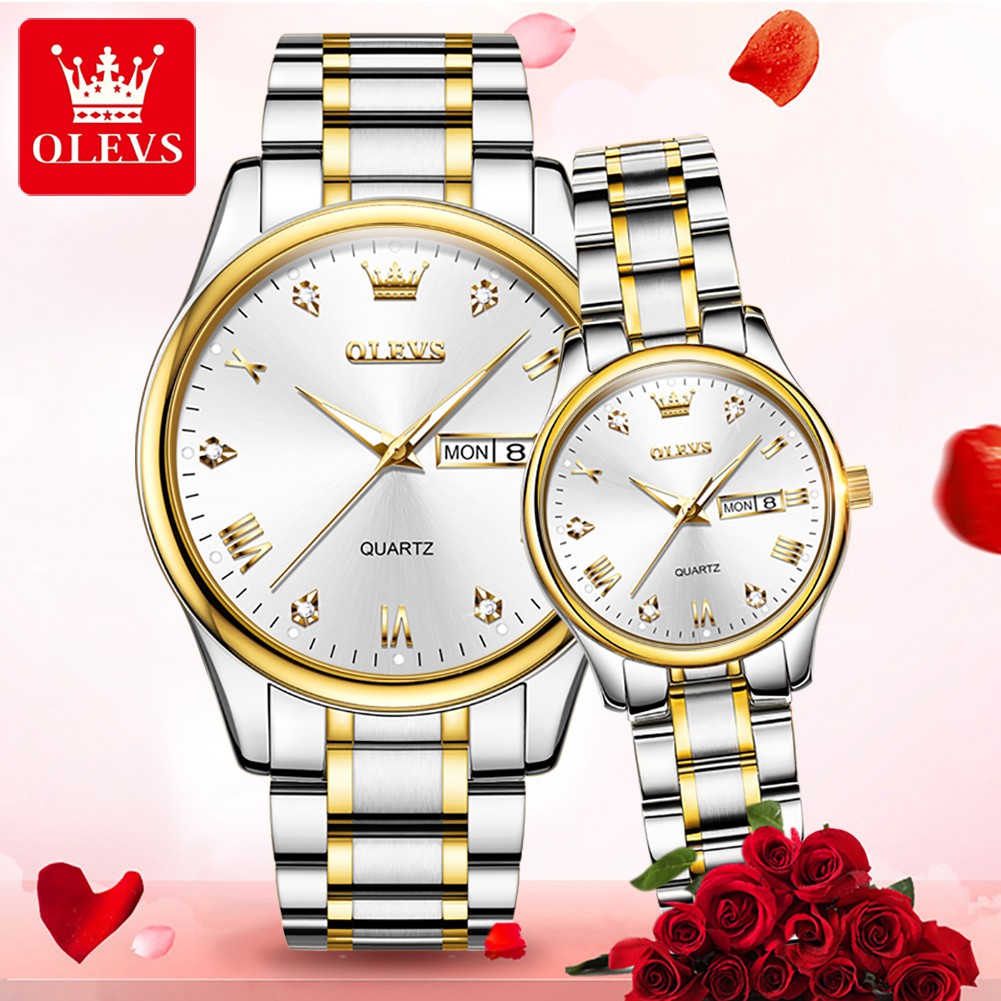 OUPINKE Brand Luxury Couple Watches Luminous Waterproof Sapphire Mirror  Sport Gift Couple Bracelet Necklace Mechanical Watch