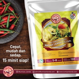 Perencah LEMAK CILI API serbuk rempah campuran spices 