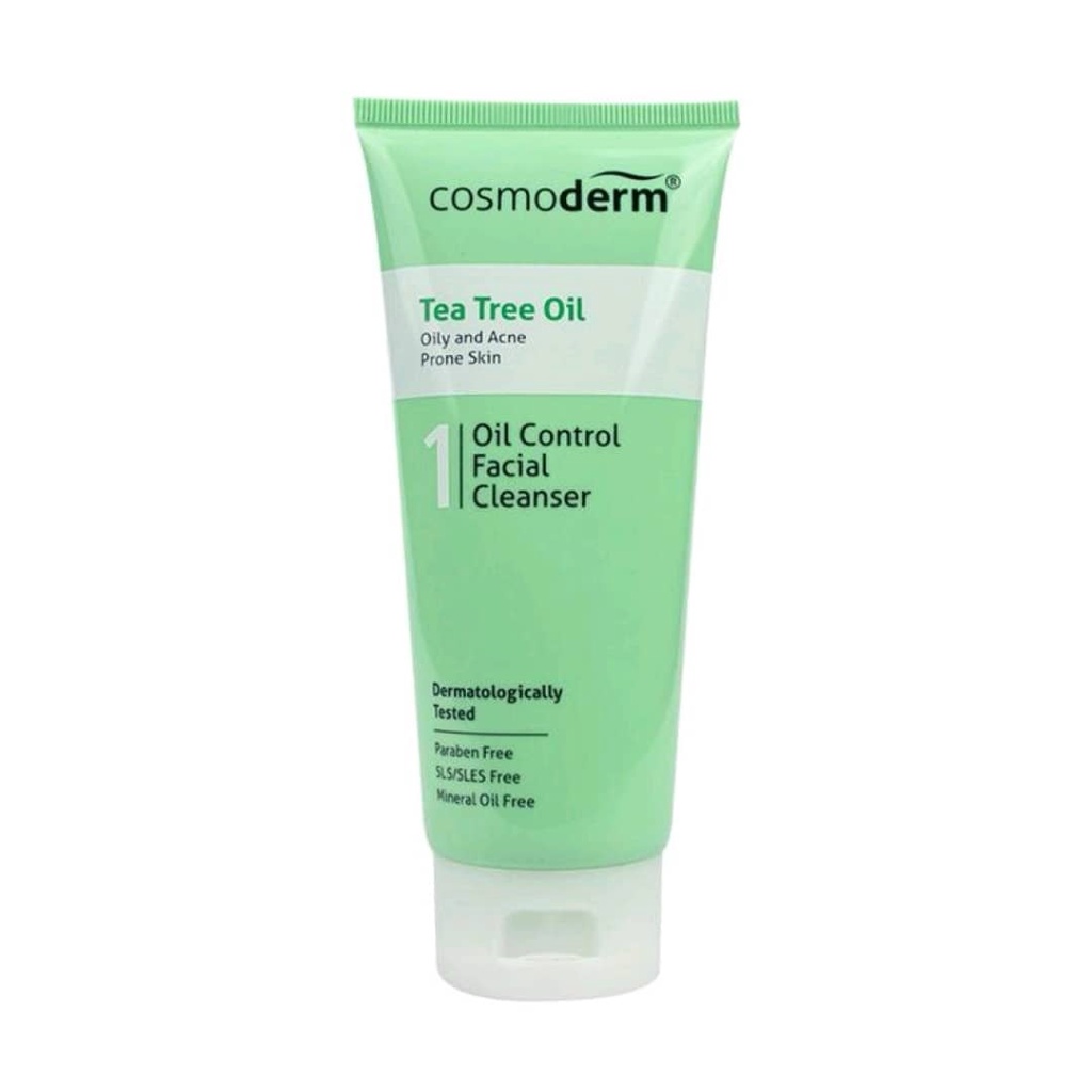 [NEW PACKAGING] Cosmoderm Tea Tree Oil Facial Cleanser (125ml) Shopee