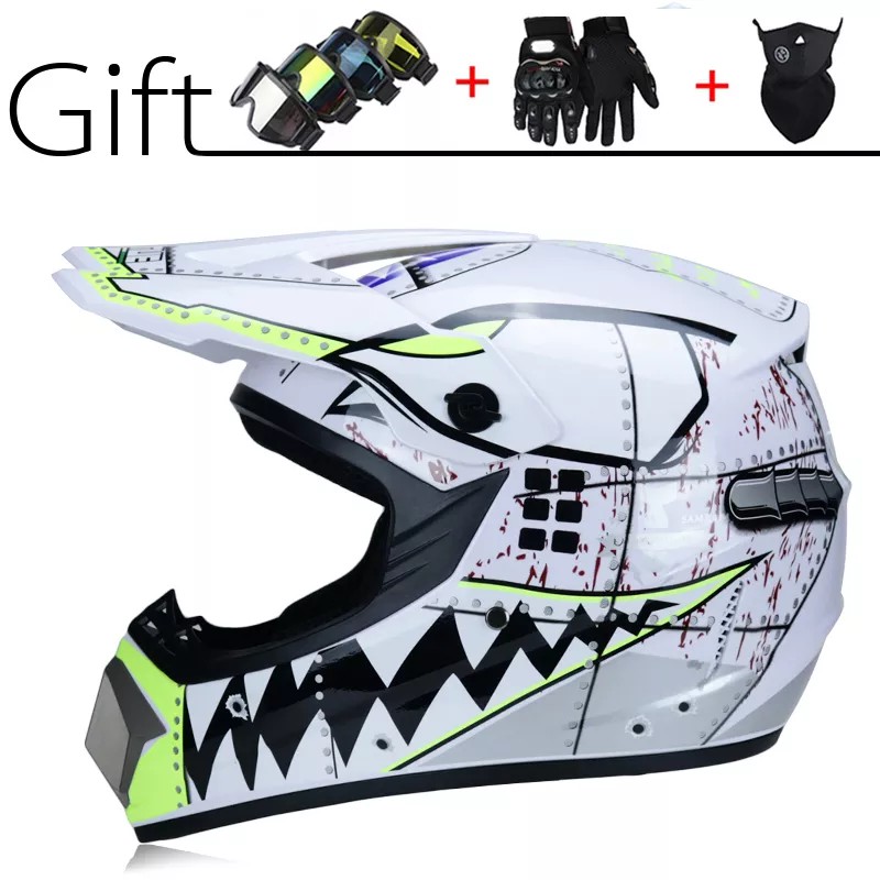 Motorcycle Racing Helmet Off-road Full Face Motorcycle Helmet dirt bike ...