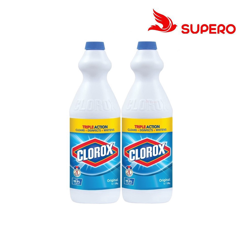 CLOROX LIQUID BLEACH ORIGINAL 2x1L (TWIN PACK) Shopee Malaysia