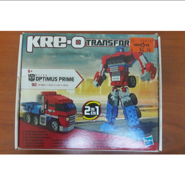 Kre O Transformers Optimus Prime 2 In 1 Shopee Malaysia - kreo bumblebee roblox