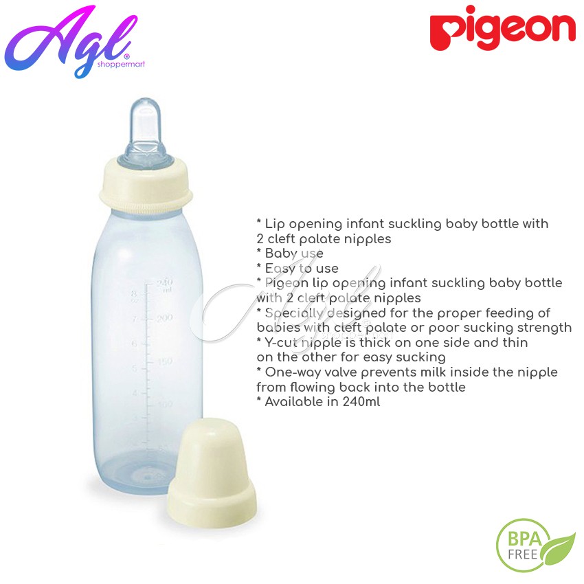 pigeon cleft palate bottle