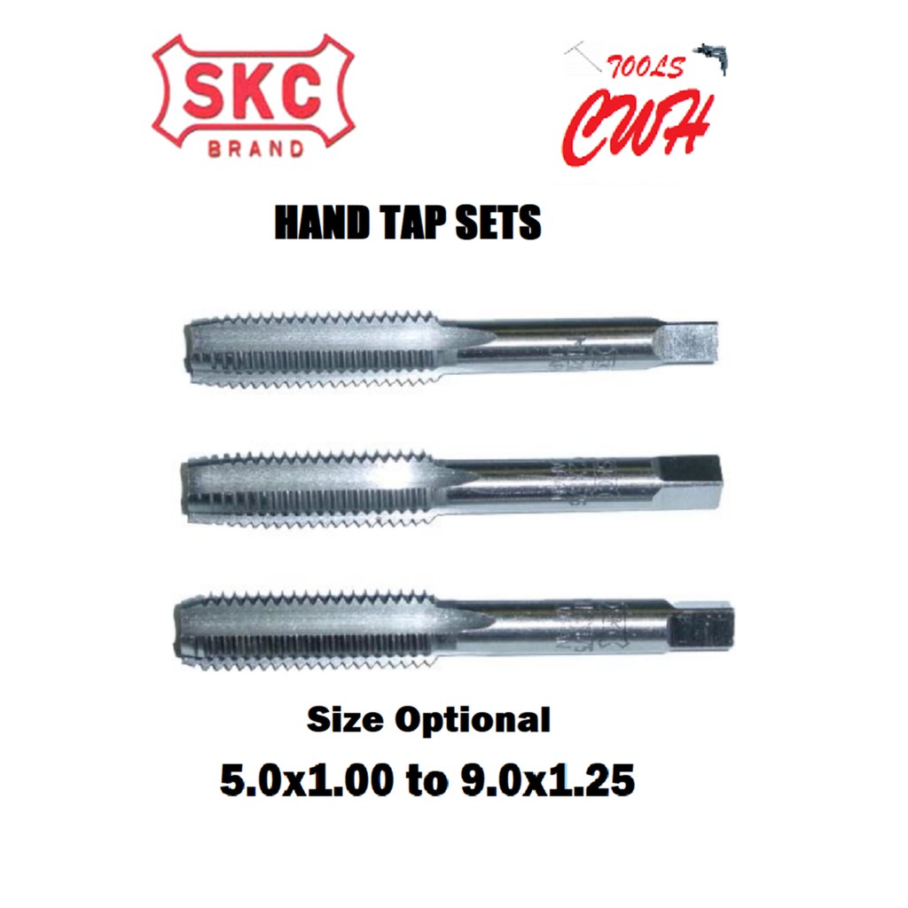 3PCS SET SKC JAPAN MM SIZE CARBON STEEL HAND TAP THREAD THREADING SKS DIE SCREW BOLT NUT TAPS