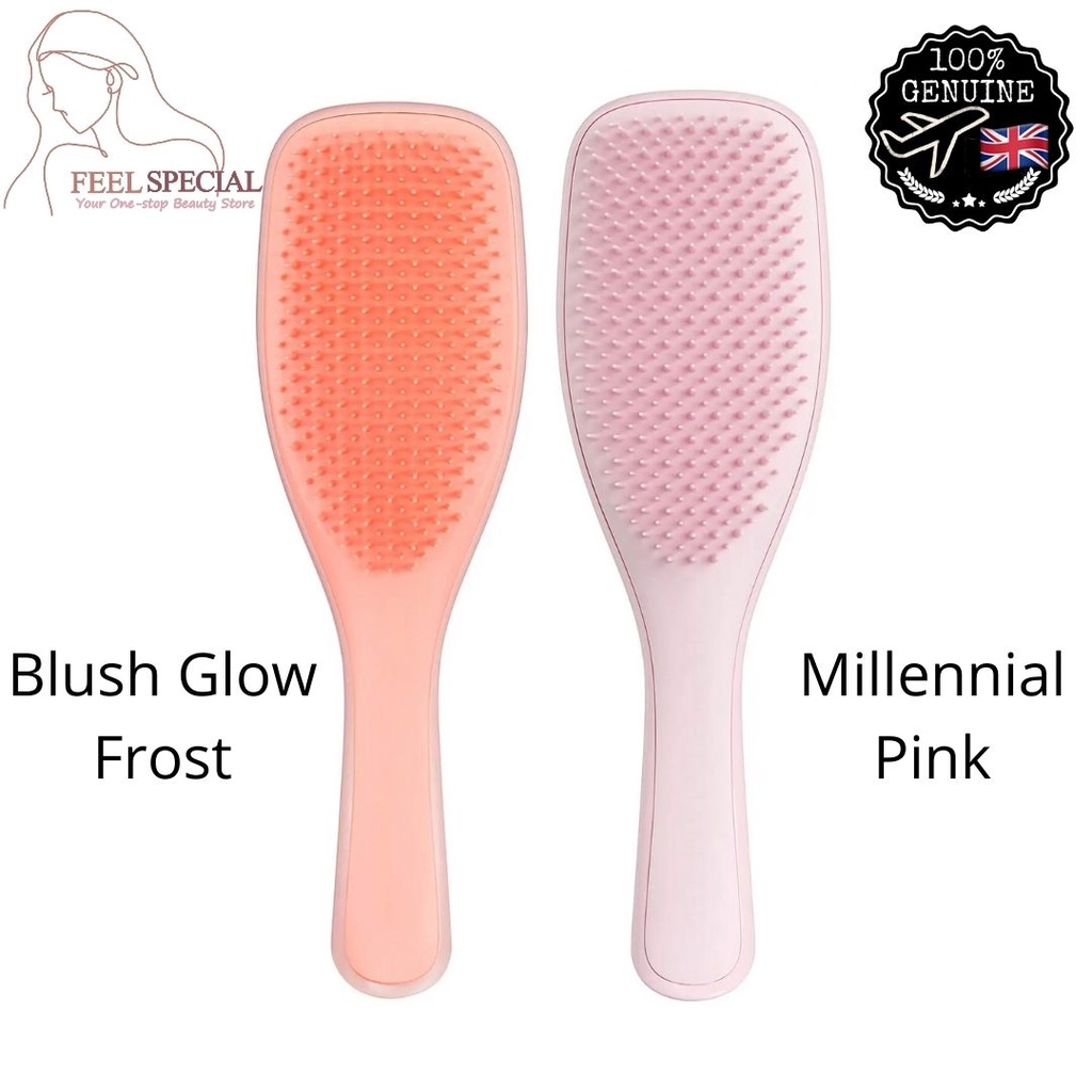 ✈️ UK | TANGLE TEEZER The Wet Detangler Hair Brush - Millennial Pink /  Blush Glow Frost | Shopee Malaysia