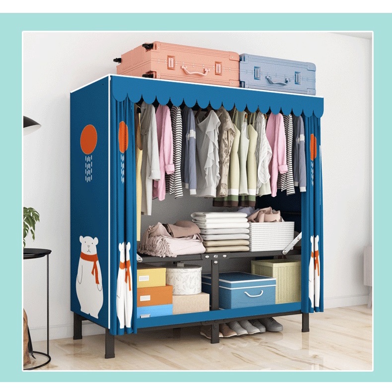Cloth Wardrobe Foldable/ Portable Cloth Wardrobe/Installation Free ...
