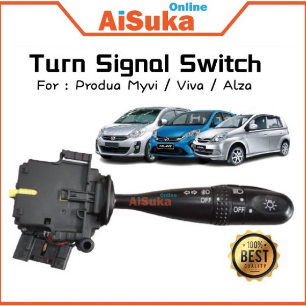 Perodua Myvi/ Viva/ Alza Turn Signal Switch Headlamp Suis Pusing (1Pcs