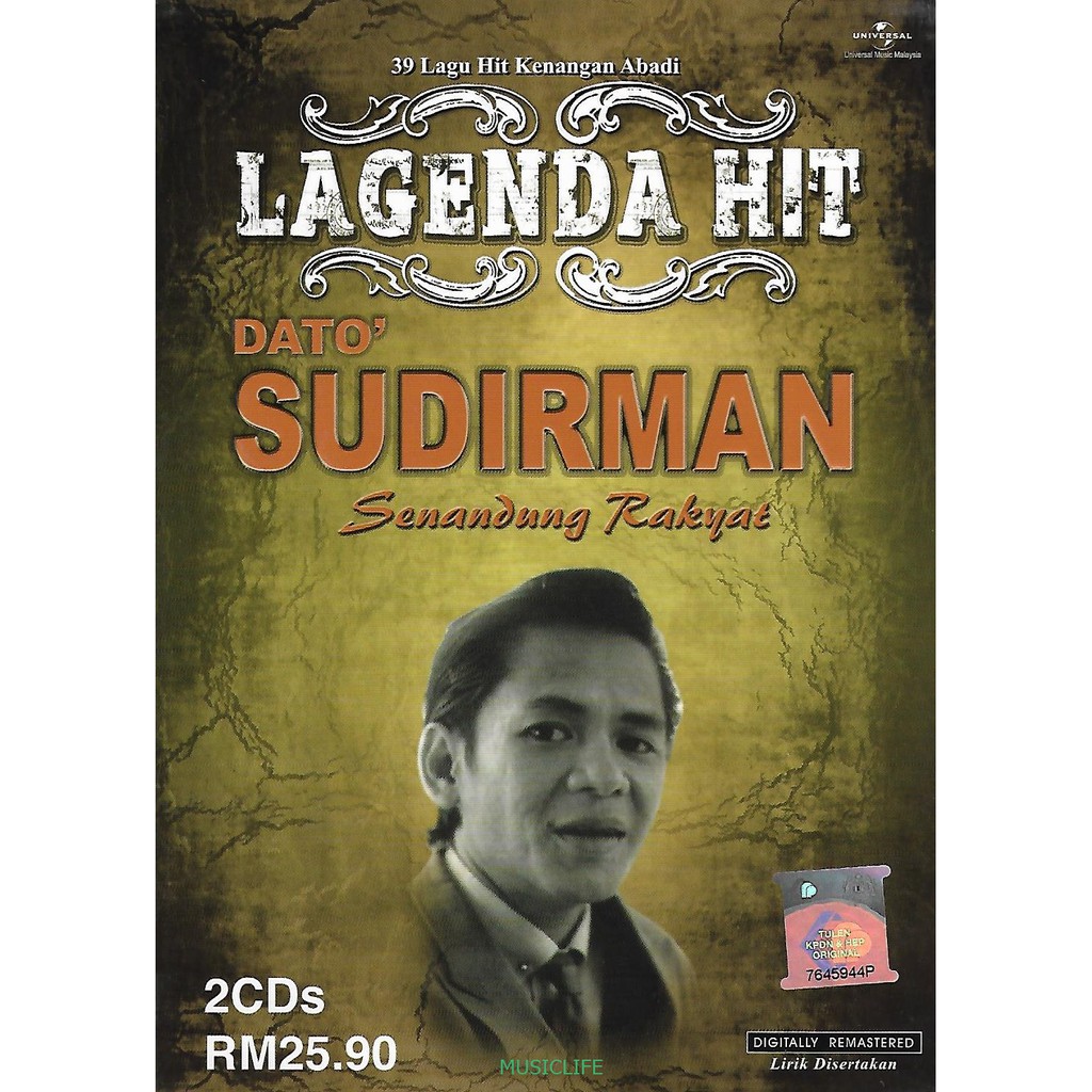 Dato Sudirman Lagenda Hit Senandung Rakyat 2 Cd Shopee Malaysia