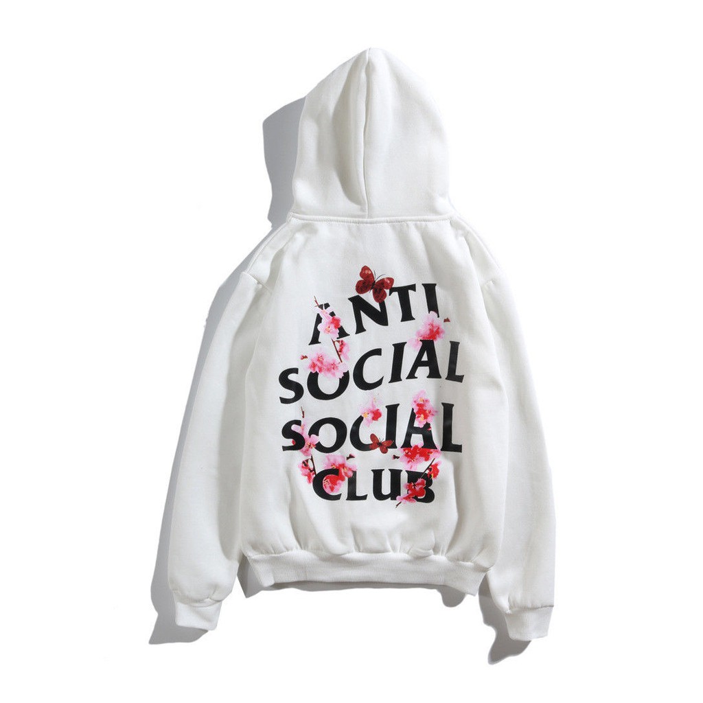 anti social social club hoodie flowers