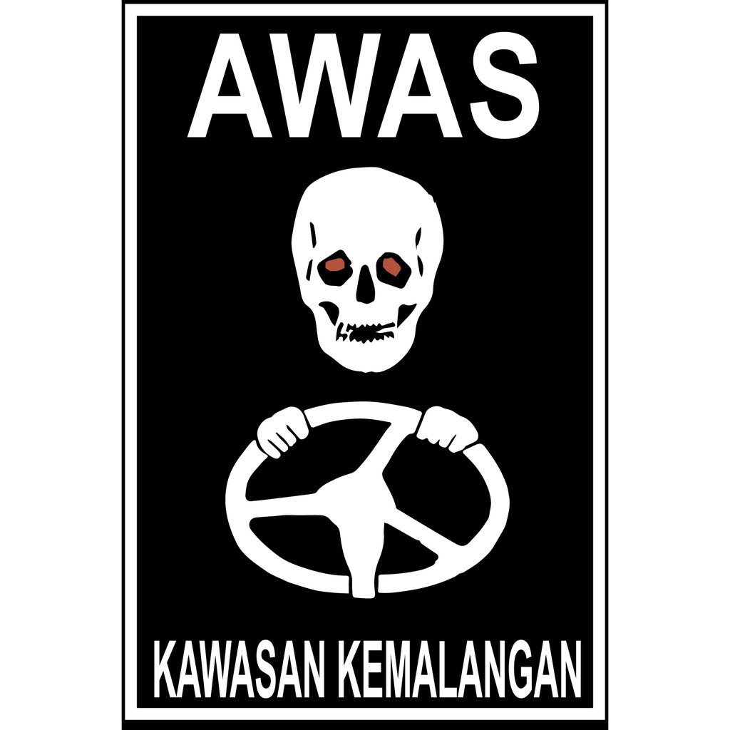 Malaysia Road Signboard Fridge Magnet Awas Kawasan Kemalangan Shopee Malaysia