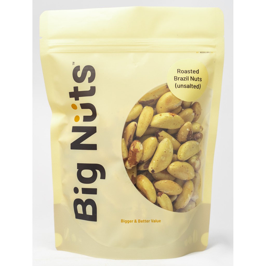 Slow Roasted Organic Brazil Nuts (Unsalted) 500g Shopee Malaysia