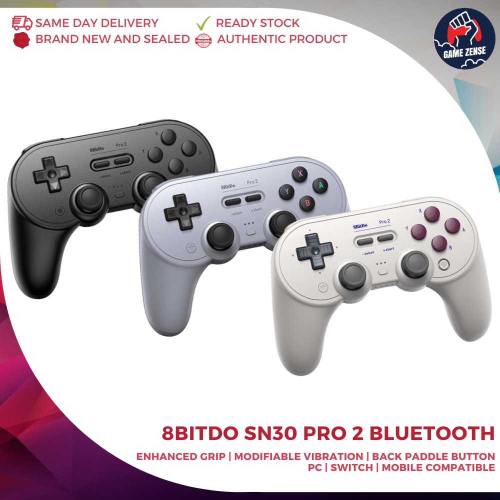 Controller 8bitdo Sn30 Pro 2 Wireless Gamepad Switch Wireless Controller Original 8bitdo Official Product Shopee Malaysia