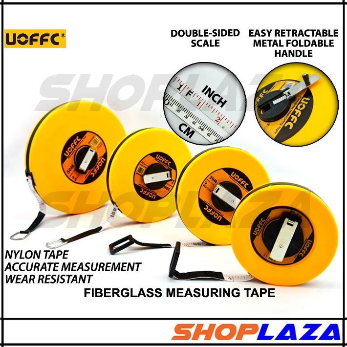 10M 20M 30M 50M UOFFC Fiberglass Measuring Tape Measuring Ruler Open ...