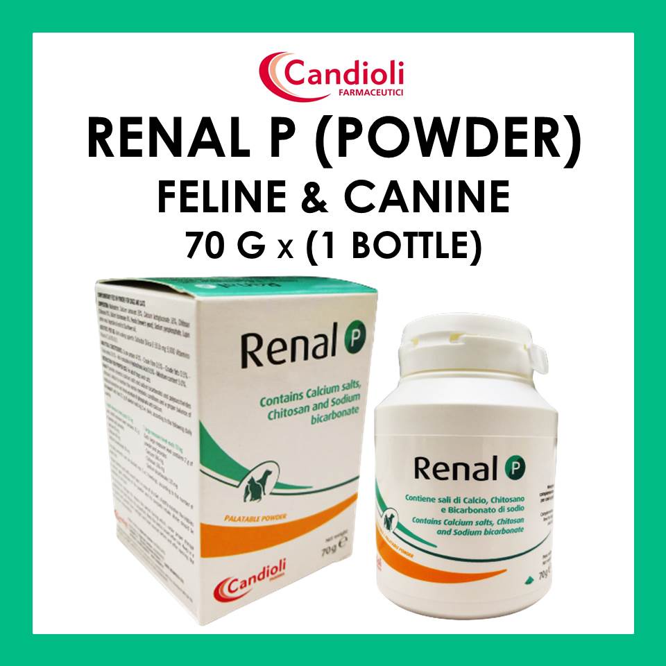 Renal P Powder (70g) For Adult Dogs & Cats - Urinary Tract Care Supplement