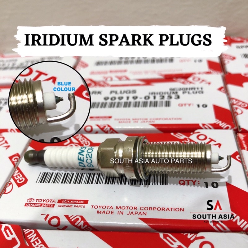 ORIGINAL 90919-01253 TOYOTA IRIDIUM SPARK PLUG DENSO SC20HR11 ( Ready ...