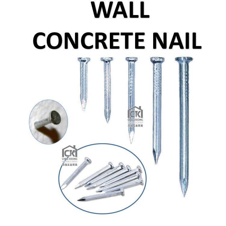 CONCRETE NAIL WALL NAIL PAKU SIMEN PAKU DINDING CONCRETE NAIL WALL NAIL PAKU SIMEN PAKU DINDING