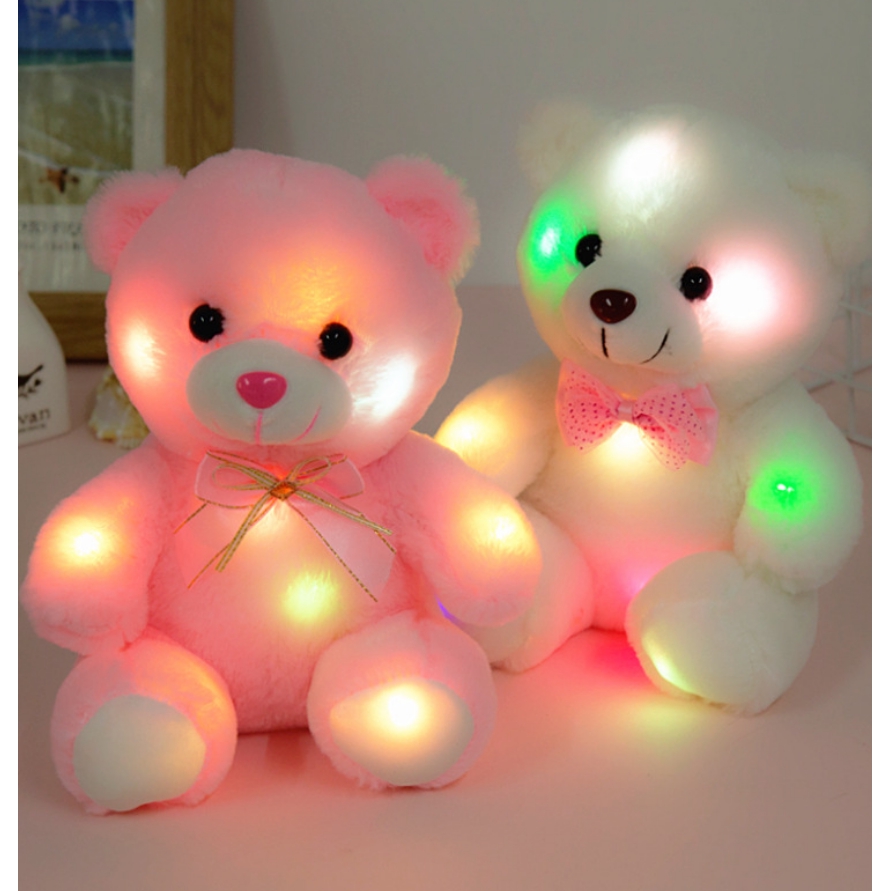 glowing teddy bear