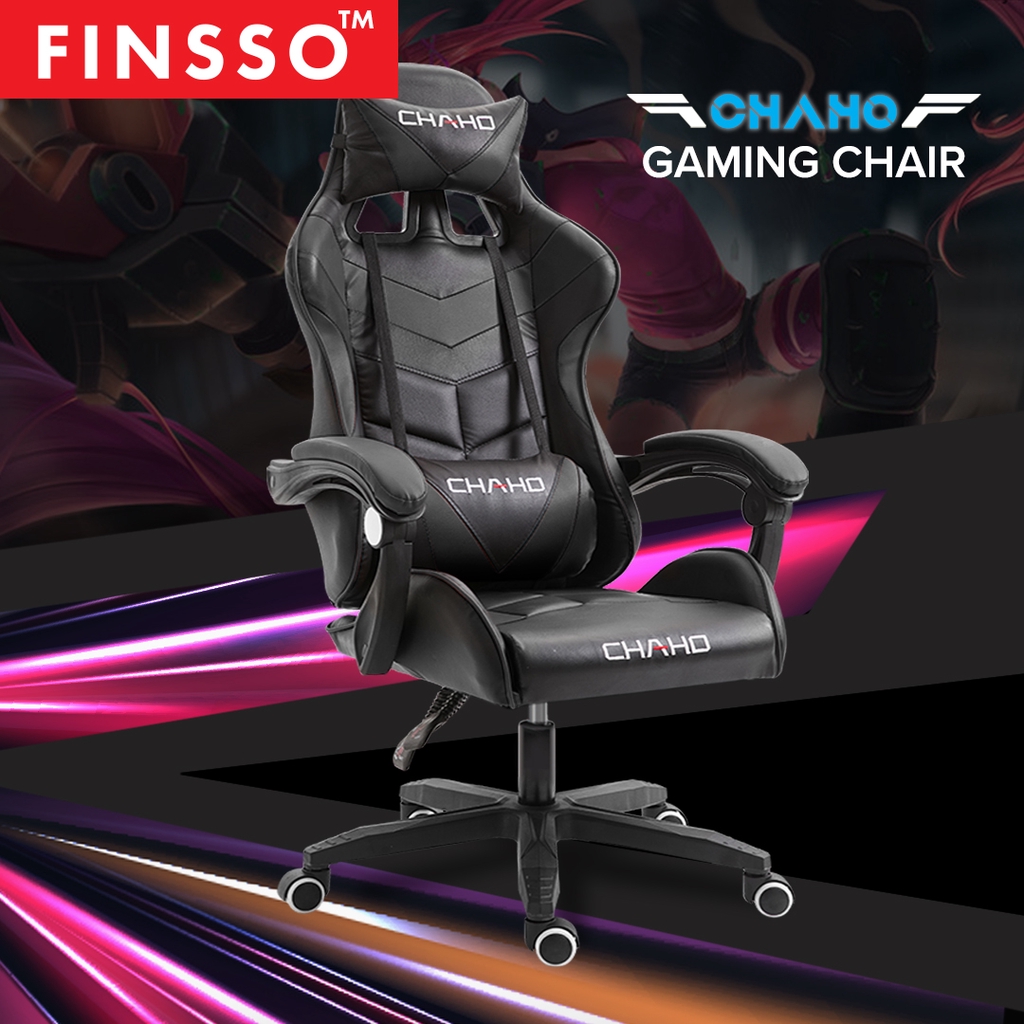 [READY STOCK] FINSSO: CHAHO Height Adjustable Reclining E-Sports Gaming Chair