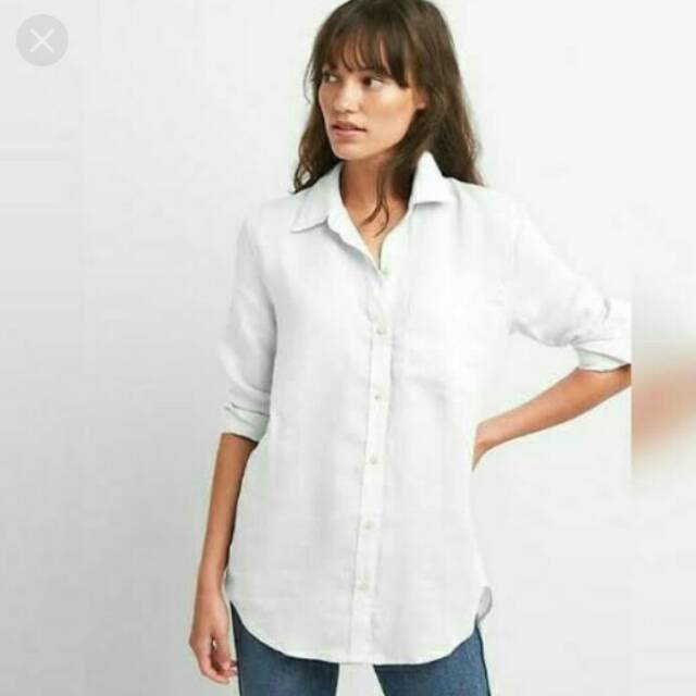 gap linen shirts & tops