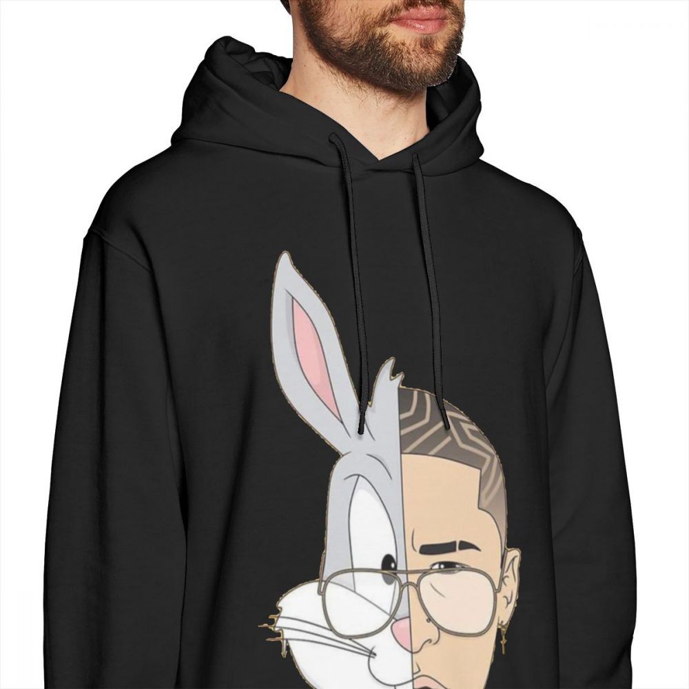 bad bunny logo hoodie