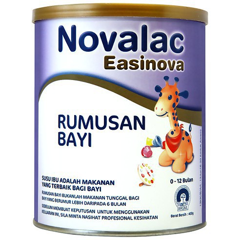 Novalac Easinova Susu Rumusan Bayi 0 12 Bulan 400 800g Shopee Malaysia