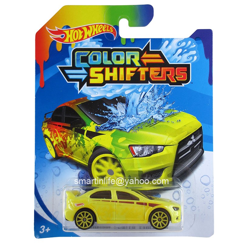 hot wheels mitsubishi lancer evolution x color shifters