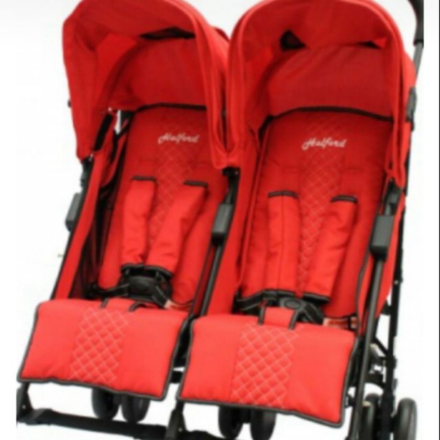 halford twin stroller