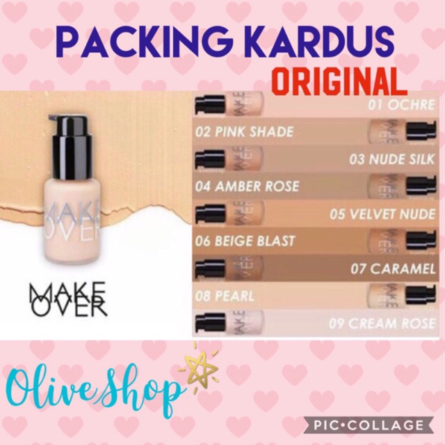 Oliveshop Make Over Makeover Ultra Cover Liquid Matt Foundation 33ml Shopee Malaysia