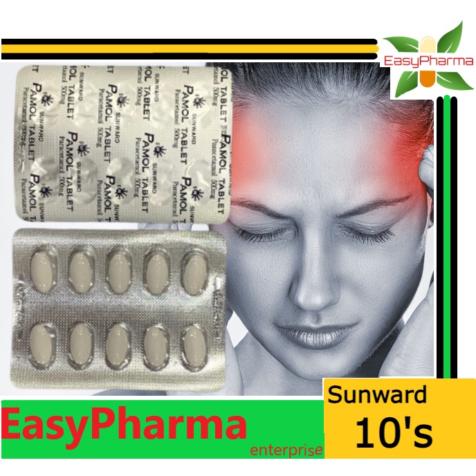 Sunward Pamol Dyna Dynamol Tablet 10s [ Paracetamol 500mg 650mg