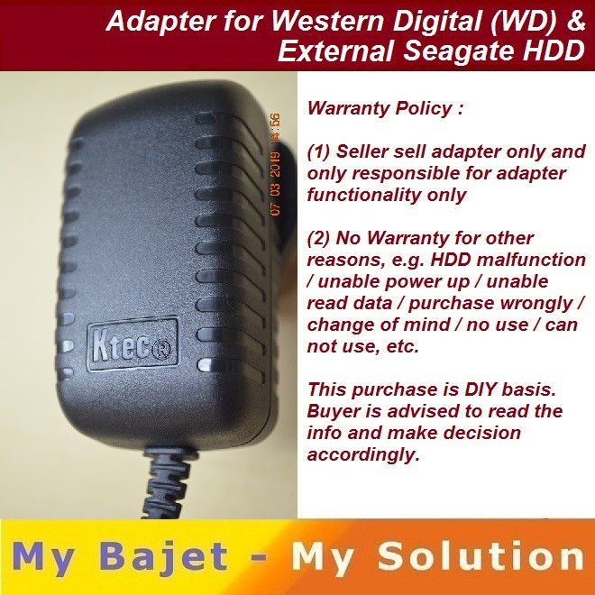 Western Digital MyBook MyHome MyCloud Hard Disk WD HDD My Book Essential  Seagate Adapter Charger KTEC Honor | Shopee Malaysia