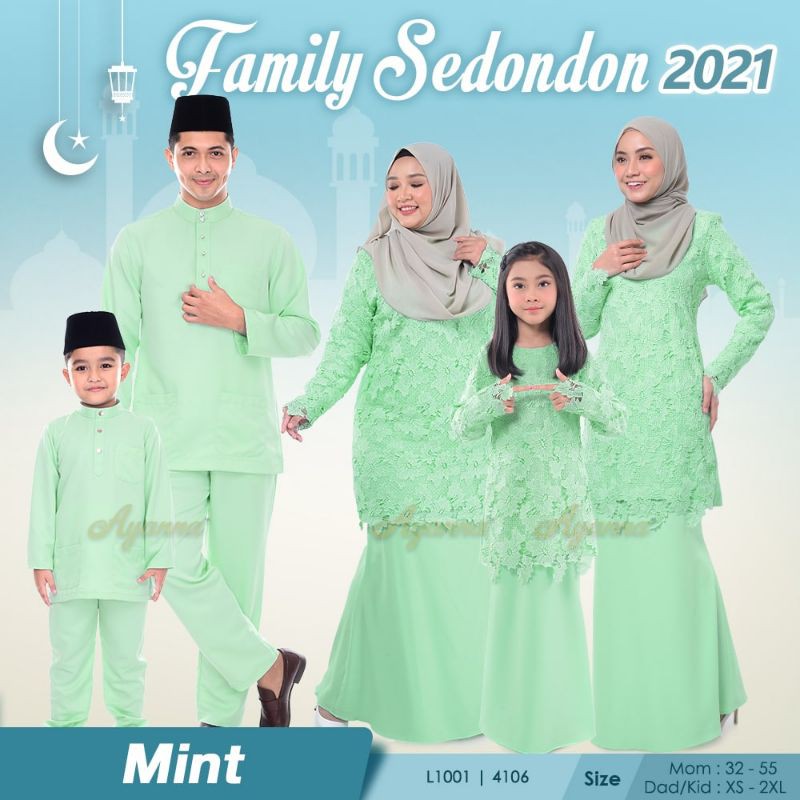 Buy Baju Raya Sedondon Tema Warna Mint Green Hijau Cair Set Family Ayah Ibu Anak Baju Kurung Baju Melayu Kurta Ay2021 Seetracker Malaysia