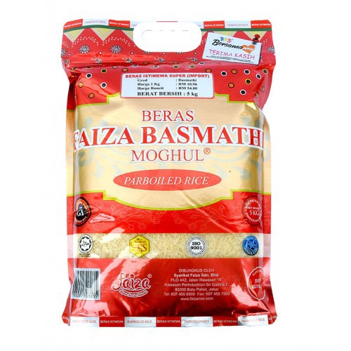 Faiza Beras Parboiled Basmathi Rice 5KG Shopee Malaysia
