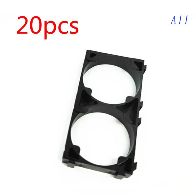 Essential Purpose All 20 Pcs 32650 Battery Holder Bracket Plastic Brackets Batteries 1x2 DIY Accessories