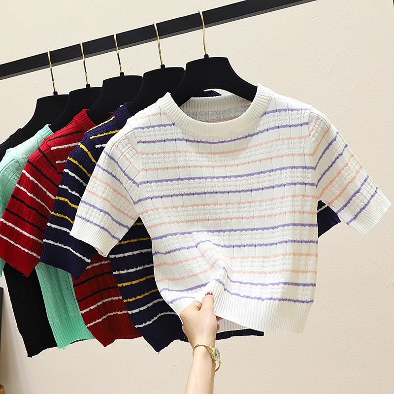 knitted t shirt women's