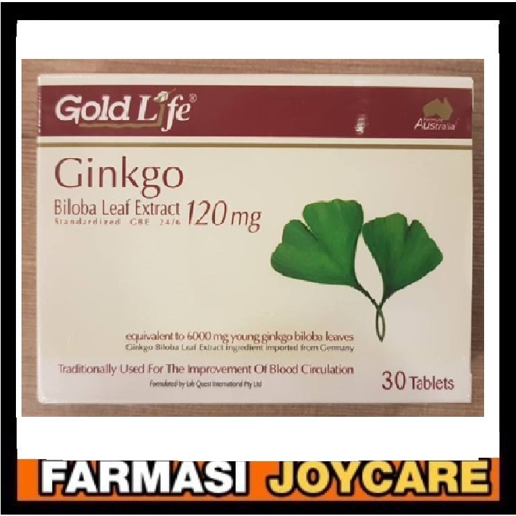 Gold Life Ginkgo Biloba Leaf Extract 120mg 120 S