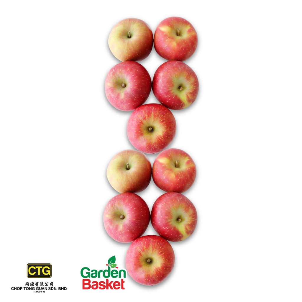 CTG SA Red Fuji Apple 10PCS - [Medium] [Vitamin] [salad making] -Imported Fresh Fruit - Garden Basket