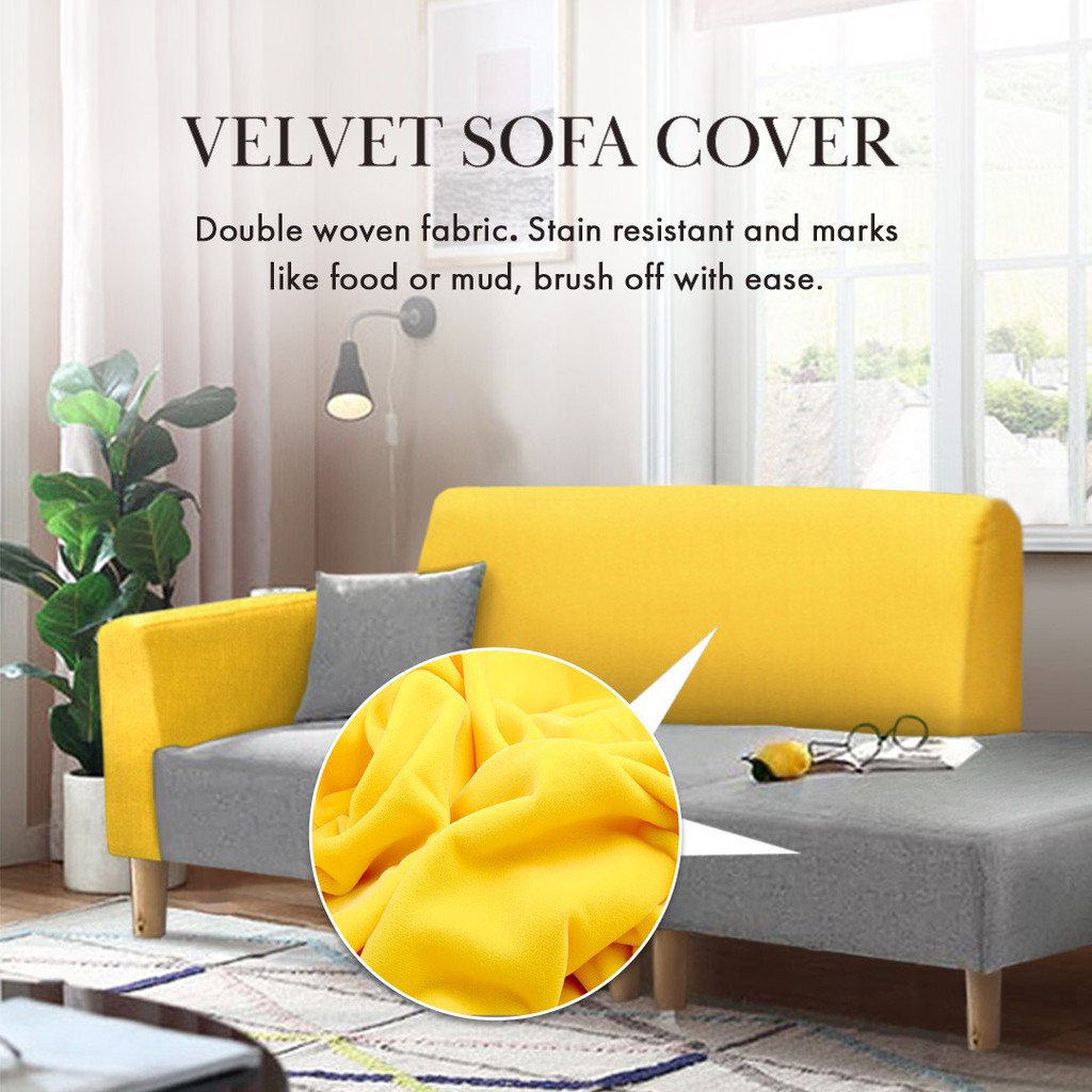 FINSSO: Hannah 2- Seater Velvet Sofa with stool FREE 2 Small Pillows - Affordable [FREE INSTALLATION]