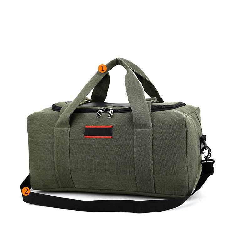 Men Travel Bag - Extra Large Capacity Kraft Hand Extra Thick Canvas Luggage Bag | Shopee Malaysia