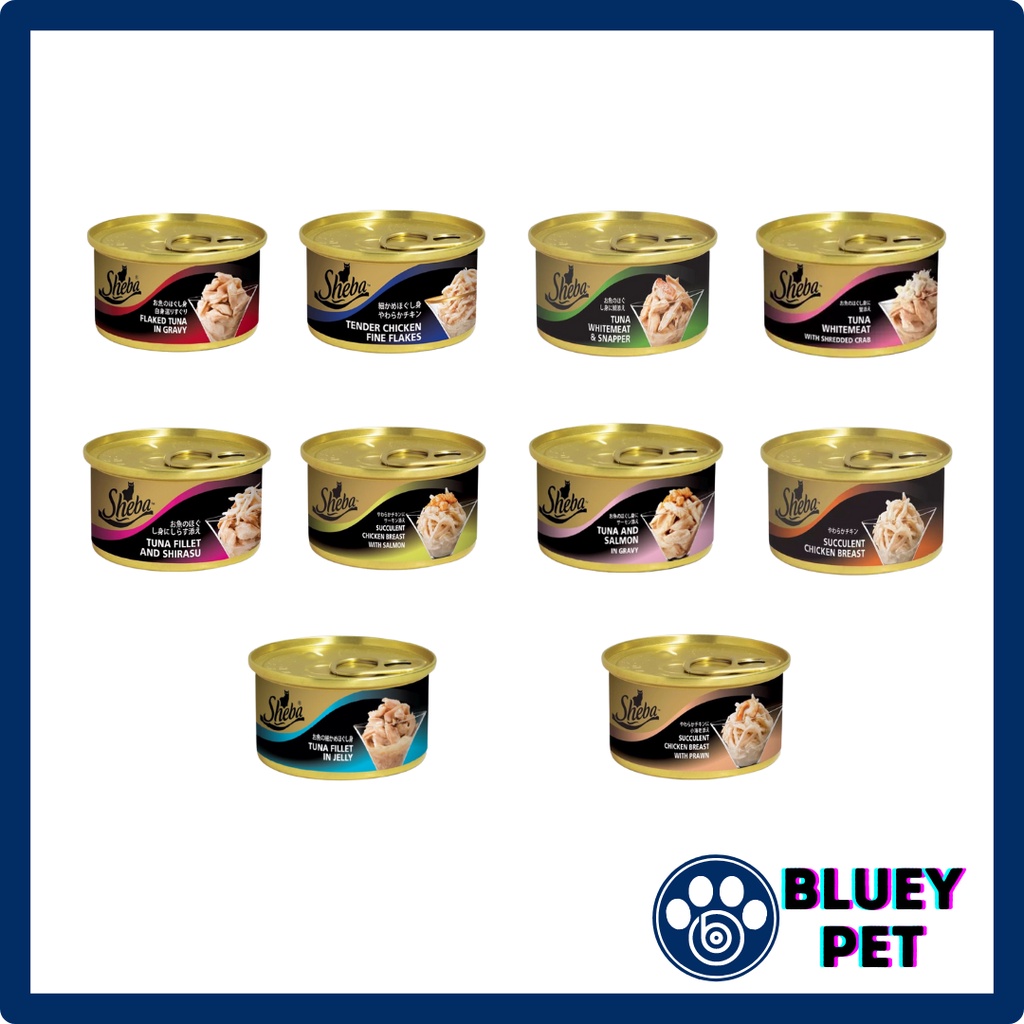 Sheba Wet Canned Cat Food 85g / Makanan Kucing Basah / Canned Wet Cat