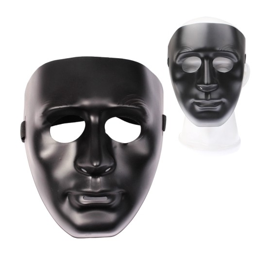 MSIA Ready Stock/ Full Face Black Unisex Street Dance Opera Party Mask Cosplay Masquerade Hip Hop Stage Halloween Masks