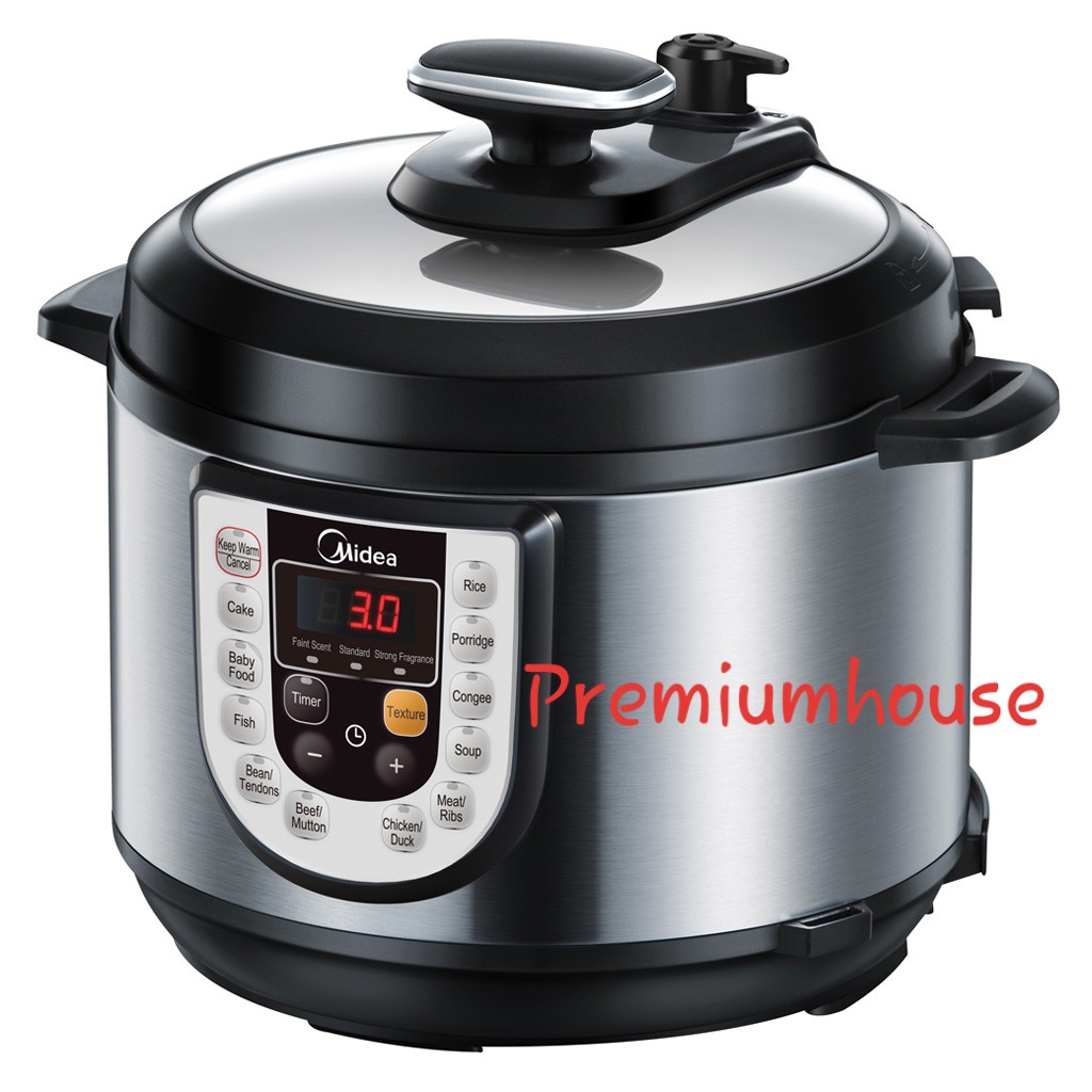 Midea MY-12LS605A Pressure Cooker (S. Steel Inner Pot) (6.0L) | Shopee