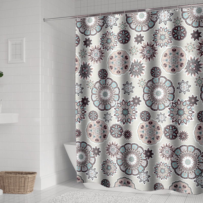 Jarlhome Jarlbc052 Retro Style Shower Curtain Hotel Waterproof