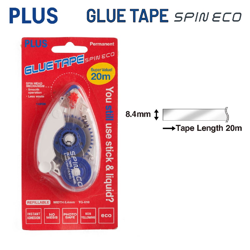 【PLUS】 Spin Eco Glue Tape TG610 Shopee Malaysia