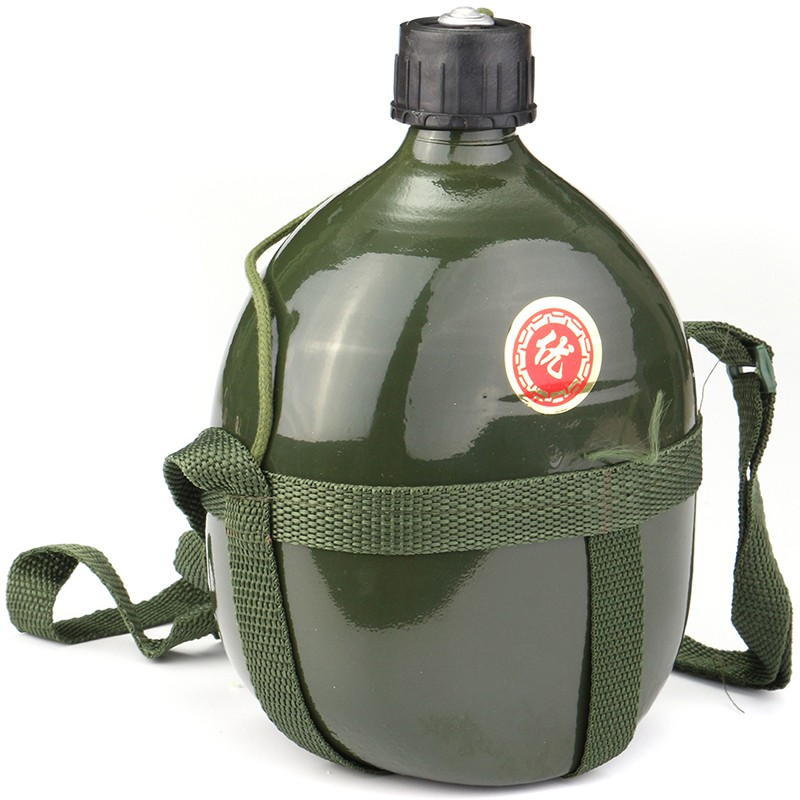 1.5L Army Drinking Flask Water Bottle Chinese Military Canteen Camping Hiking 